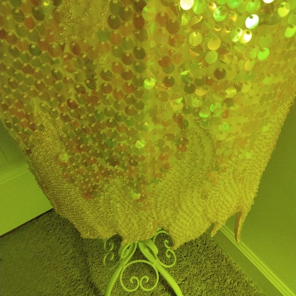 Adidas Yellow Sequin Dress - Picture 3 of 4